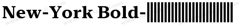 New-York Bold字体转换